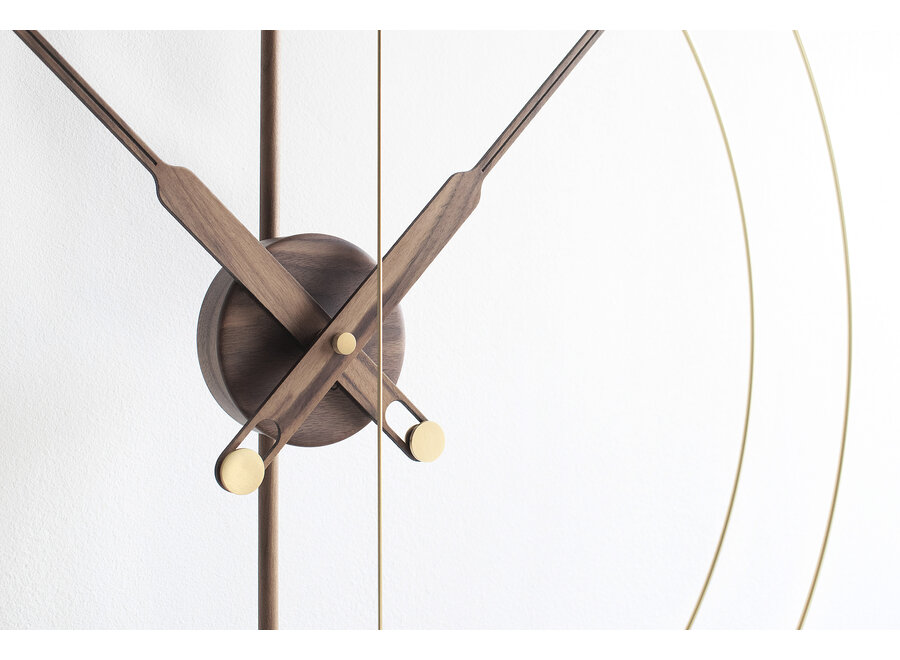 Design Wall Clock 'Mini Barcelona Premium' Gold