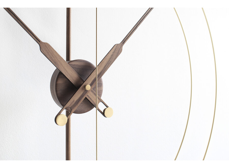 Design Wall Clock 'Mini Barcelona Premium' Gold