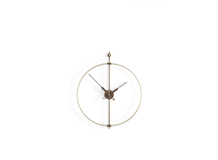 Design wall clock 'Mini Barcelona Premium' Gold