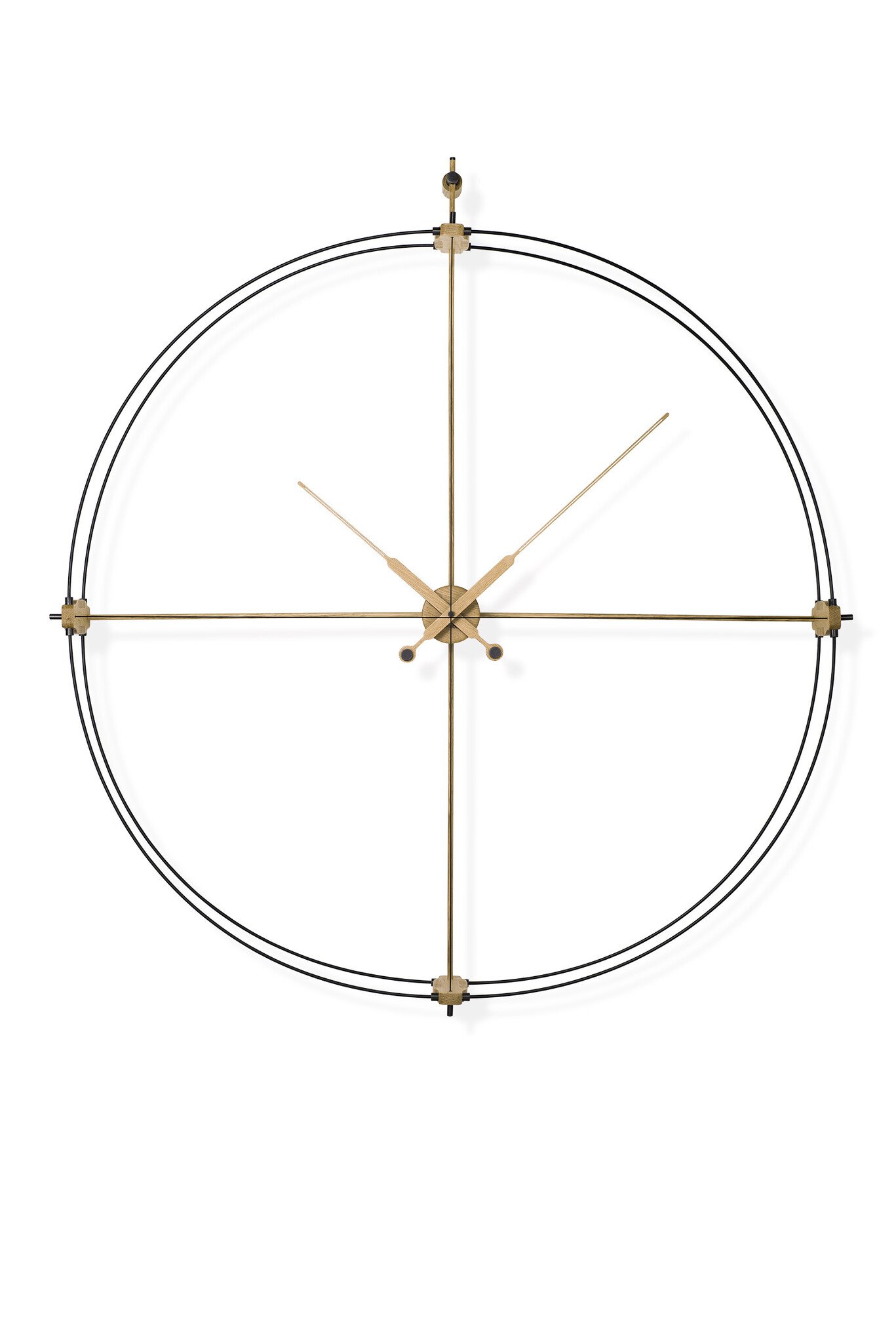 Design clock 'Delmori Premium Oak' - Wilhelmina Designs