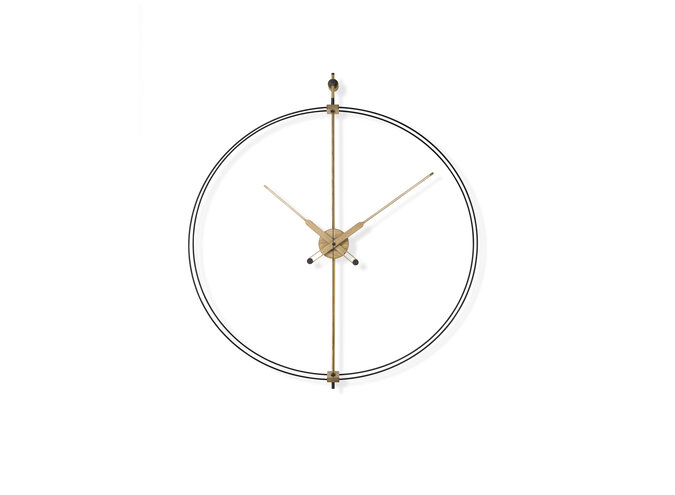 Horloge murale design 'Barcelona Premium Oak'