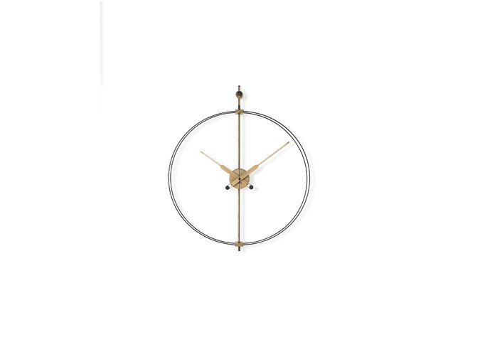 Horloge murale design 'Mini Barcelona Premium' Oak