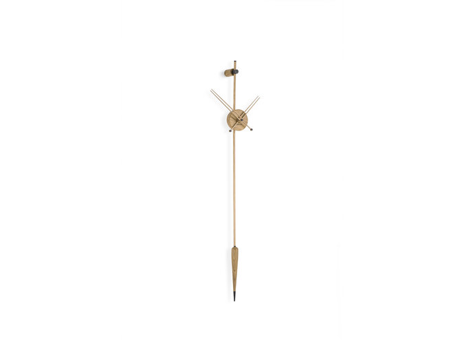 Pendulum clock 'Punto Y Coma Premium Oak'