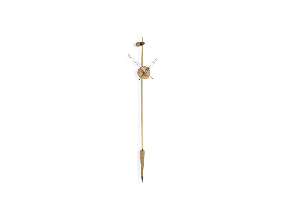 Pendulum clock 'Punto Y Coma Premium Oak'