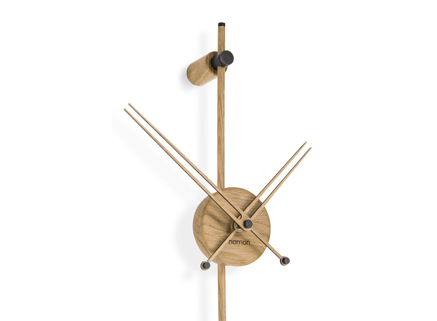 Pendulum clock 'Punto Y Coma Premium Oak'