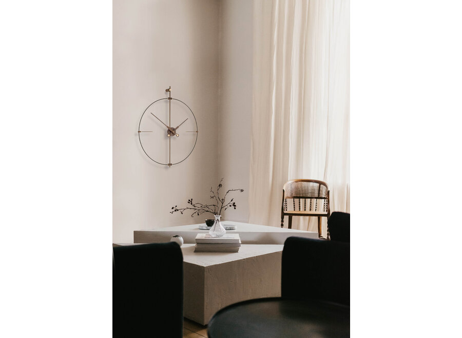Design clock 'Mini Bilbao Premium Black'