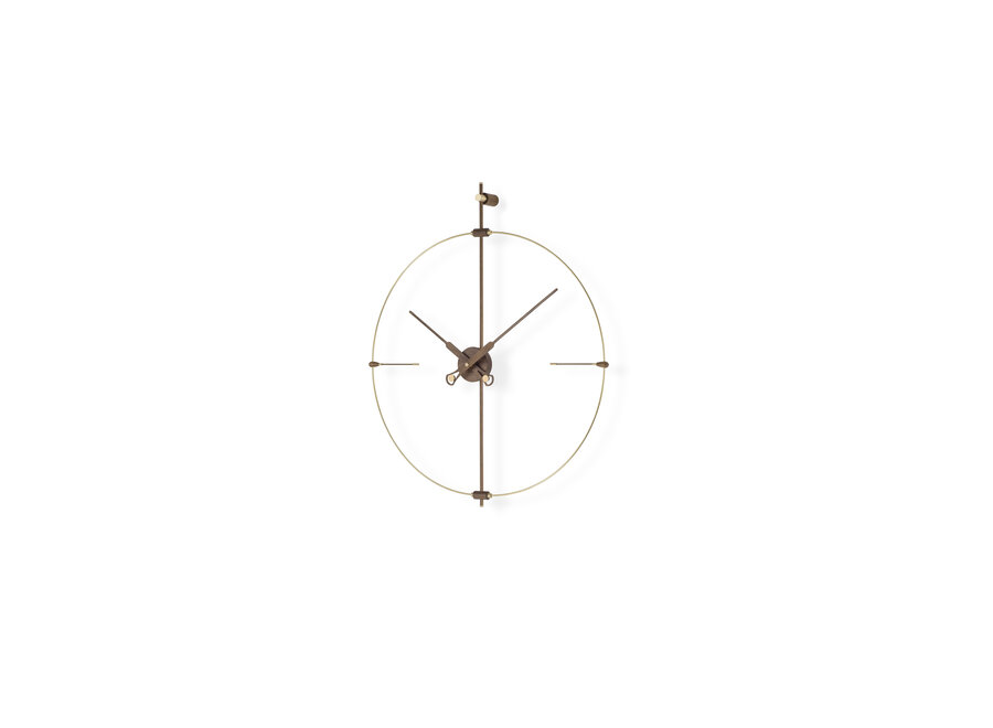 Design clock 'Mini Bilbao Premium Gold'