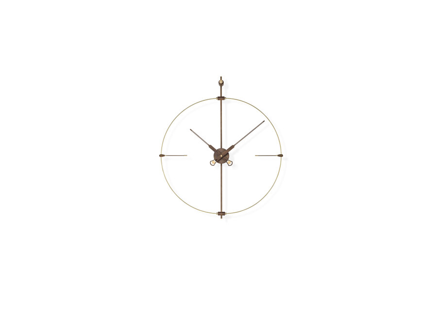Design clock 'Mini Bilbao Premium Gold'