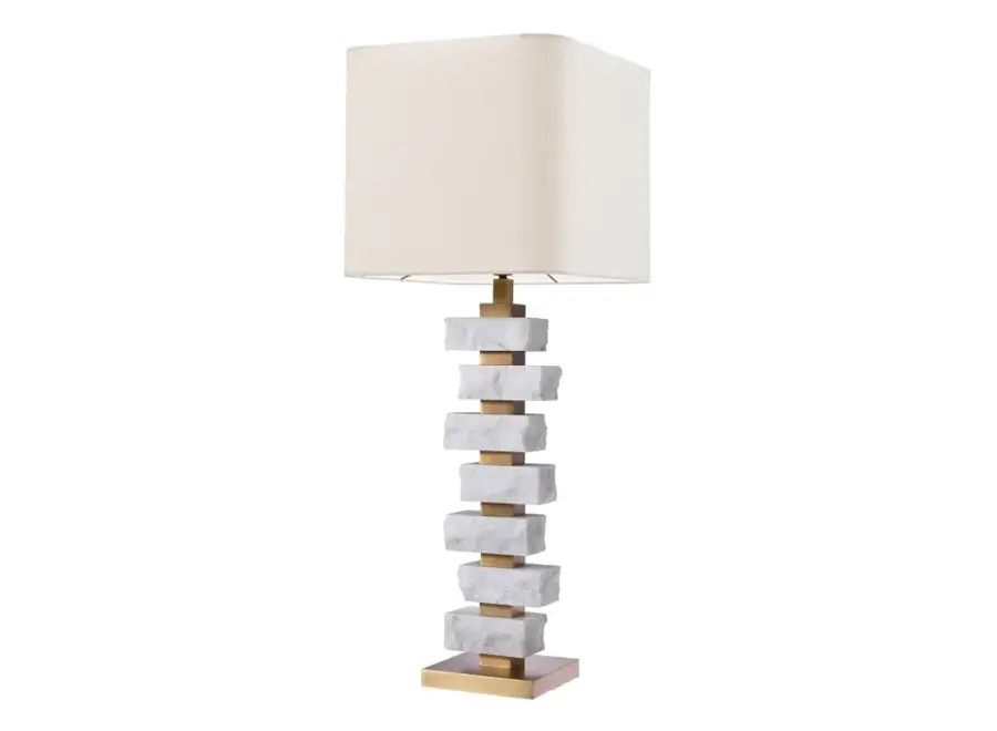 Lampe de table 'Ambre' -L - White