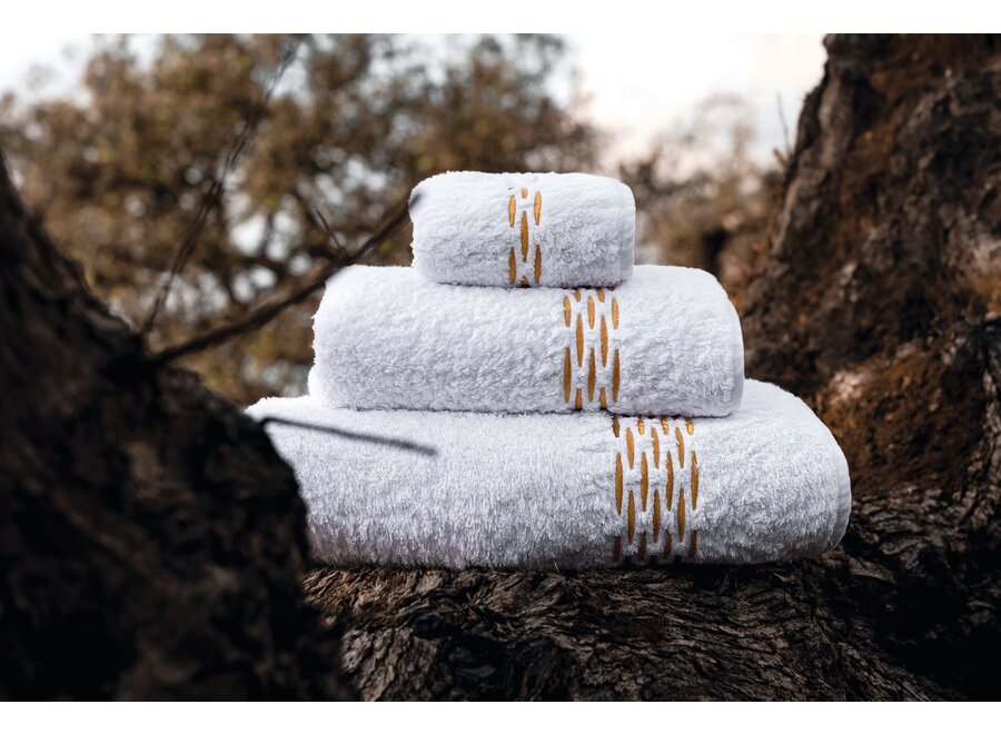 Towel 'Alhambra' - White/Gold
