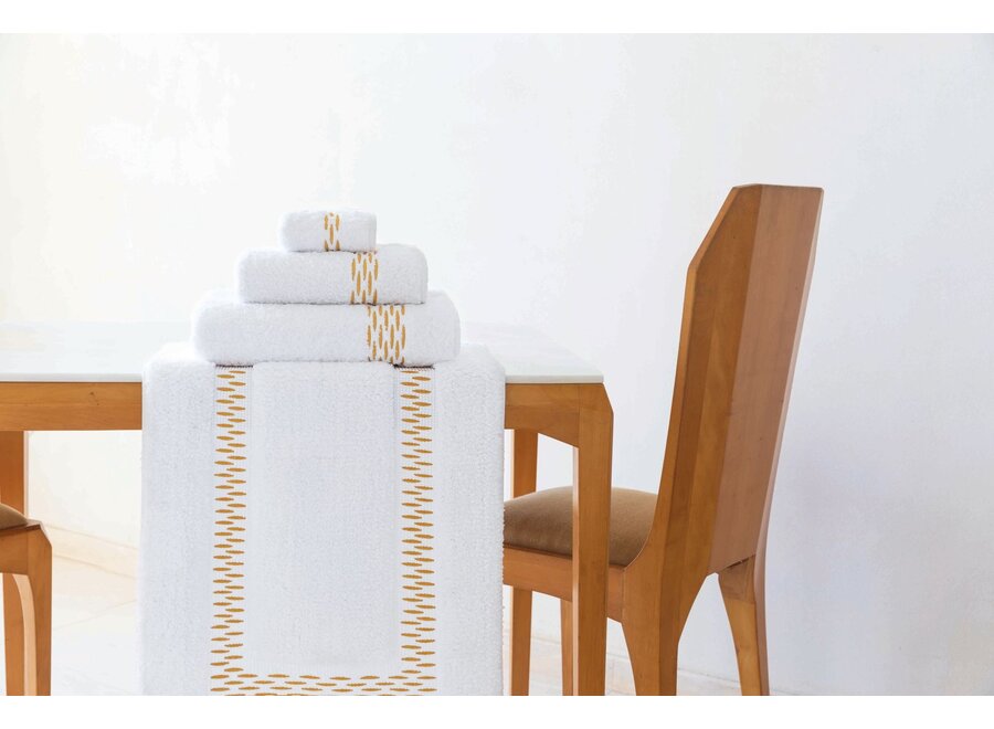 Serviette 'Alhambra' - White/Gold