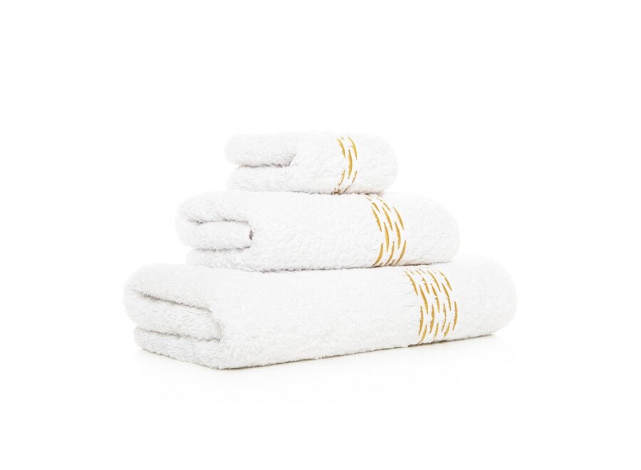 Towel 'Alhambra' - White/Gold