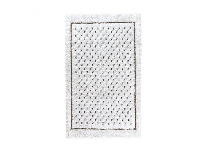 Badmat 'Linen Waffle' - White