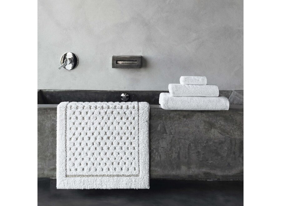 Bathmat 'Linen Waffle' - White