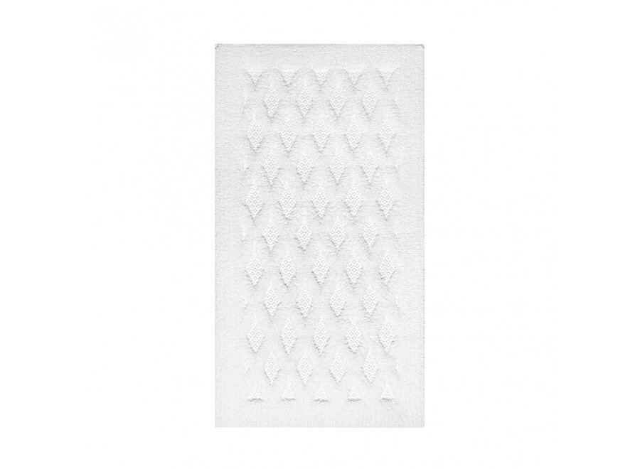Bathmat 'Diamante' - White