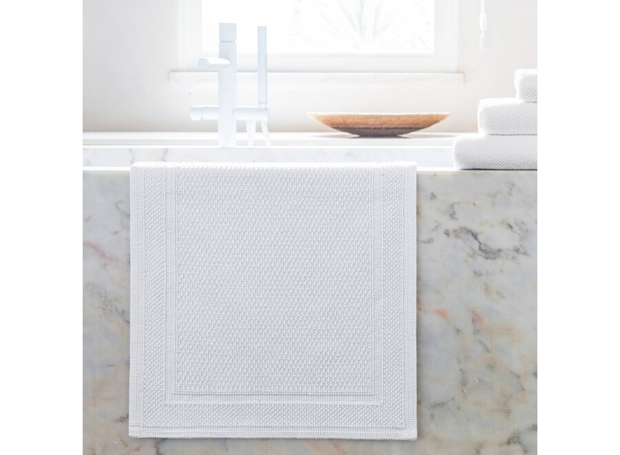 Tapis de bain 'Bee Waffle' - White