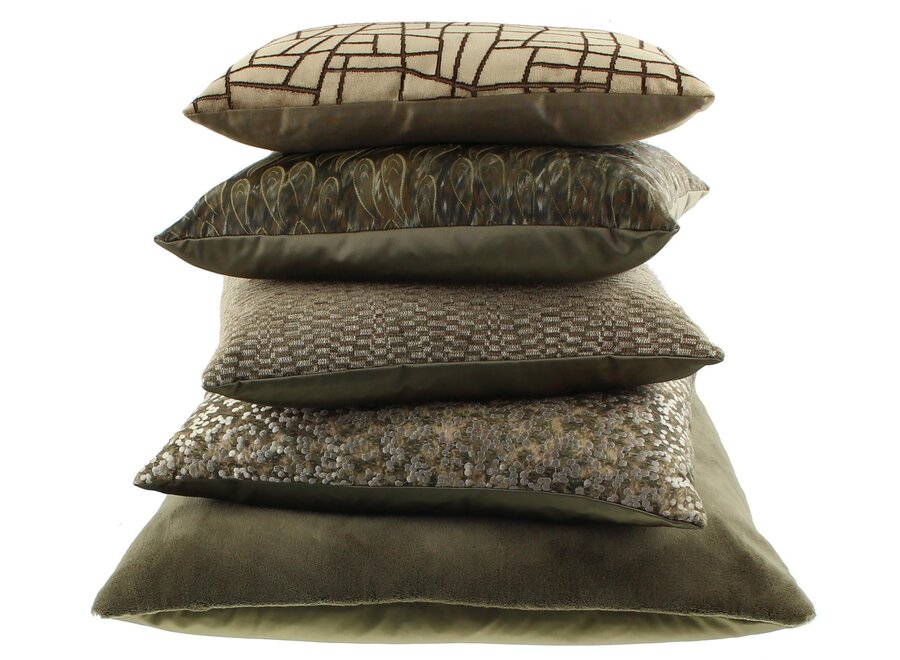 Coussin décoratif Ulana Olive