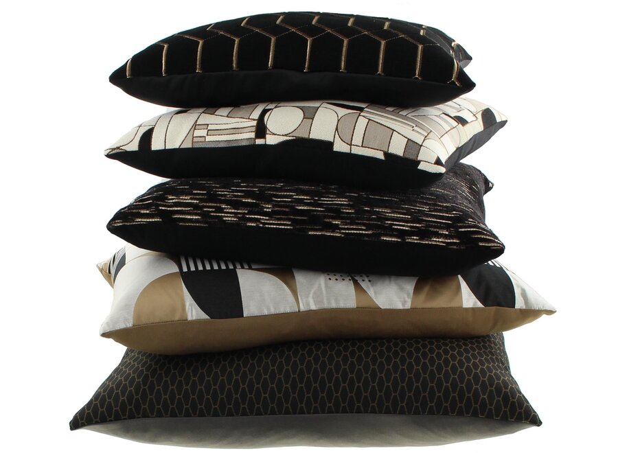 Decorative cushion Nella Exclusive Black/Gold