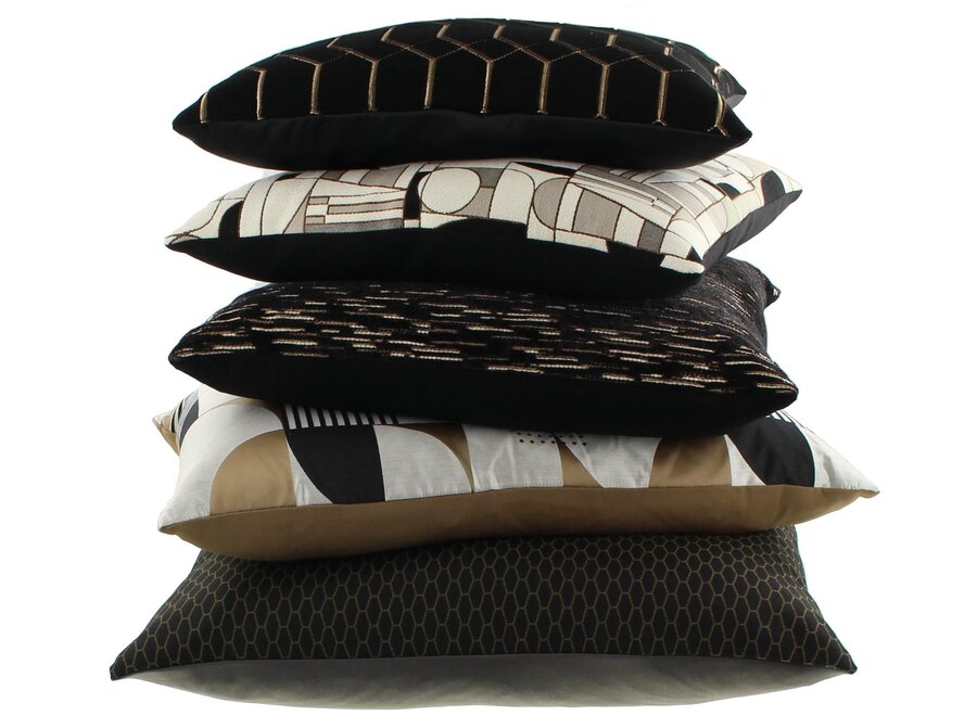 Coussin décoratif Petter Black/Gold