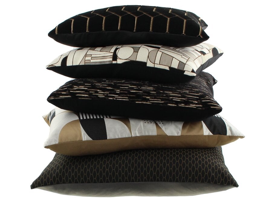 Coussin Petter Black/Gold