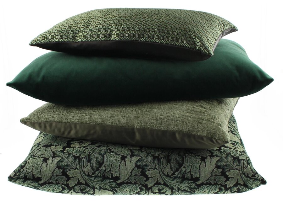 Decorative cushion Leaf Art Olive