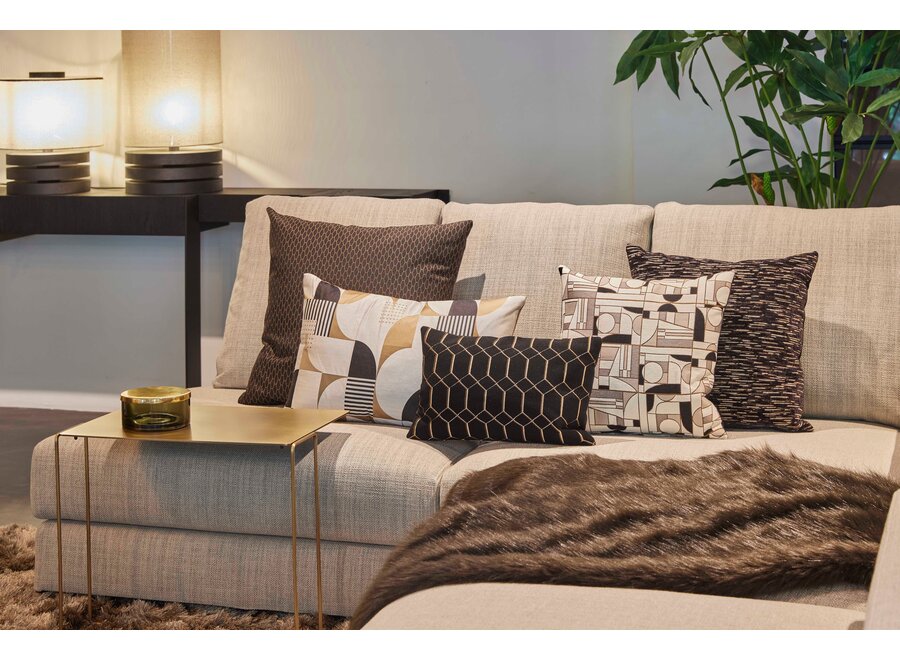 Coussin décoratif Petter Black/Gold