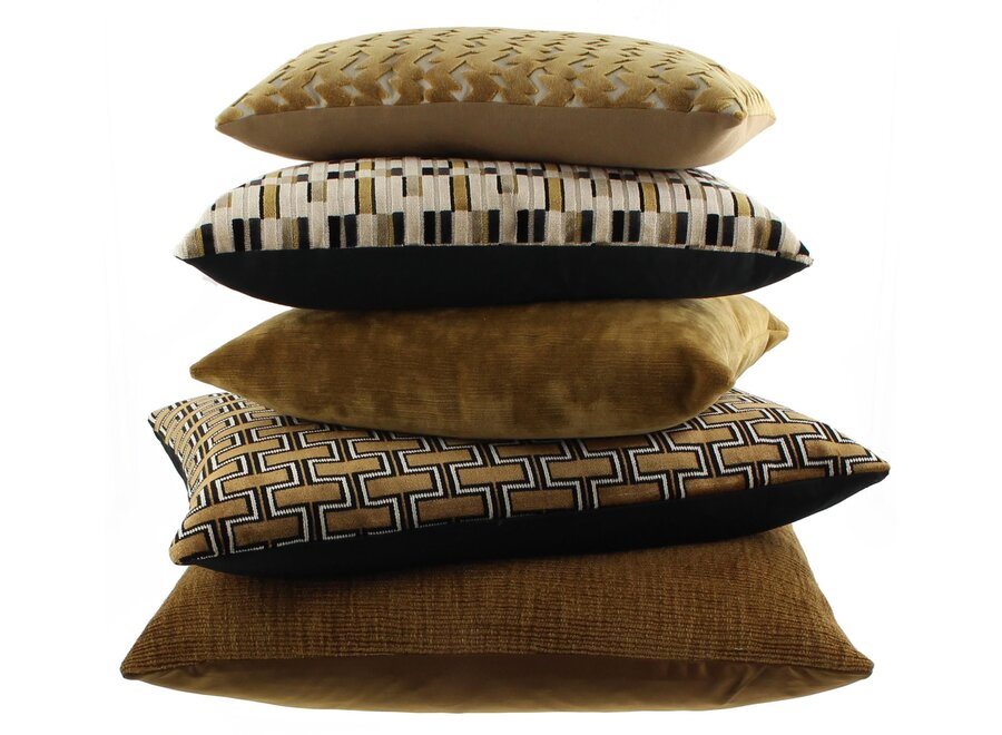 Coussin décoratif Marieke Eco Black/Gold