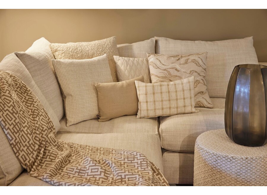 Coussin décoratif Evanna Sand