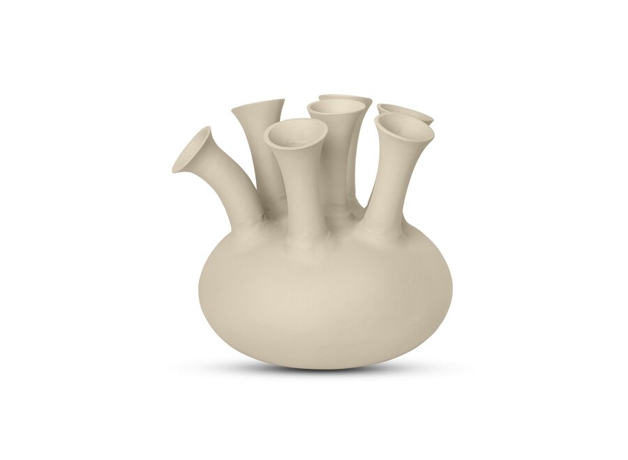 Horn vase '7 mouth' Sand