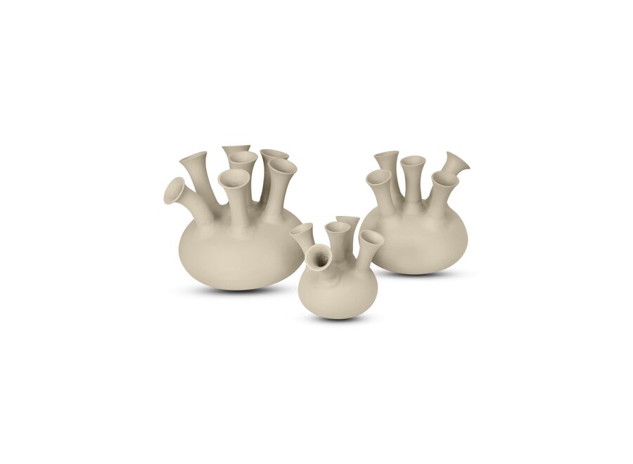 Vase en corne '5 bouches' Sand - S