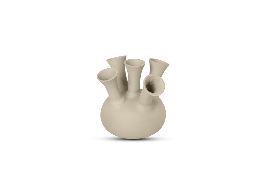 Horn vase '5 mouth' Sand - S