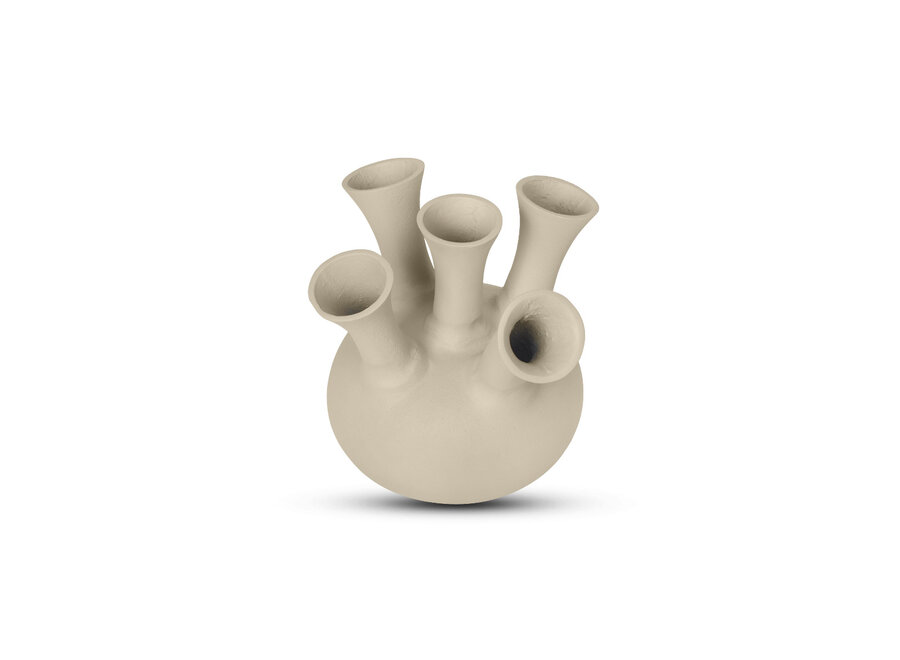 Horn vase '5 mouth' Sand - S