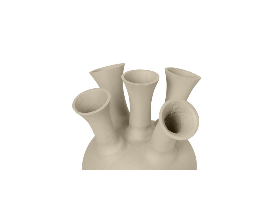 Horn vase '5 mouth' Sand - S