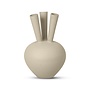 Horn vase '3 mouth' oval Sand