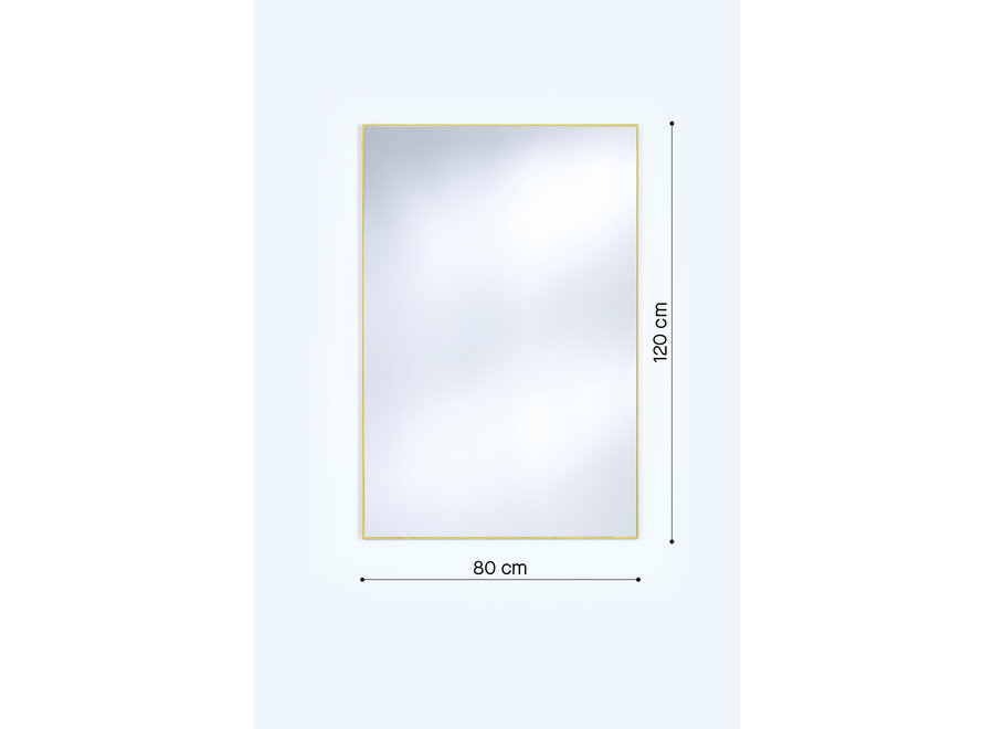 Miroir 'Lucka' Gold Small Rectangulaire  80 x 120 cm