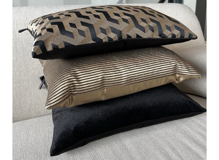 Cushion combination Black/Gold: Milou, Maurice & Perla