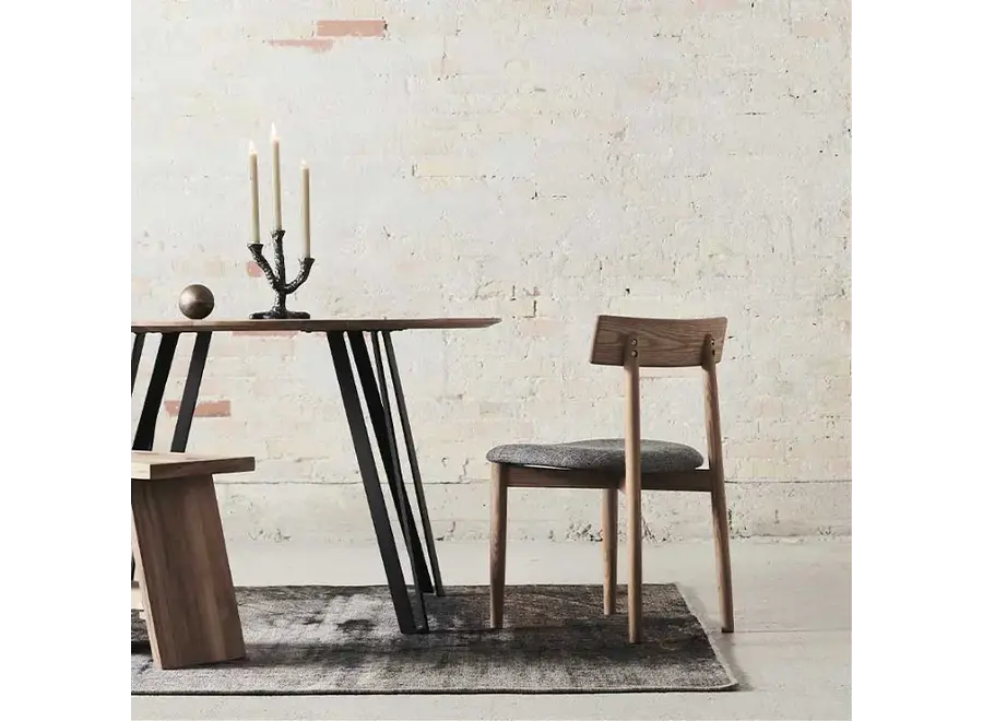 Dining room chair 'Tetra' - Nature/Concrete