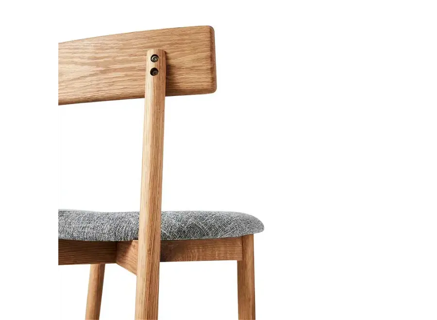 Dining room chair 'Tetra' - Nature/Concrete