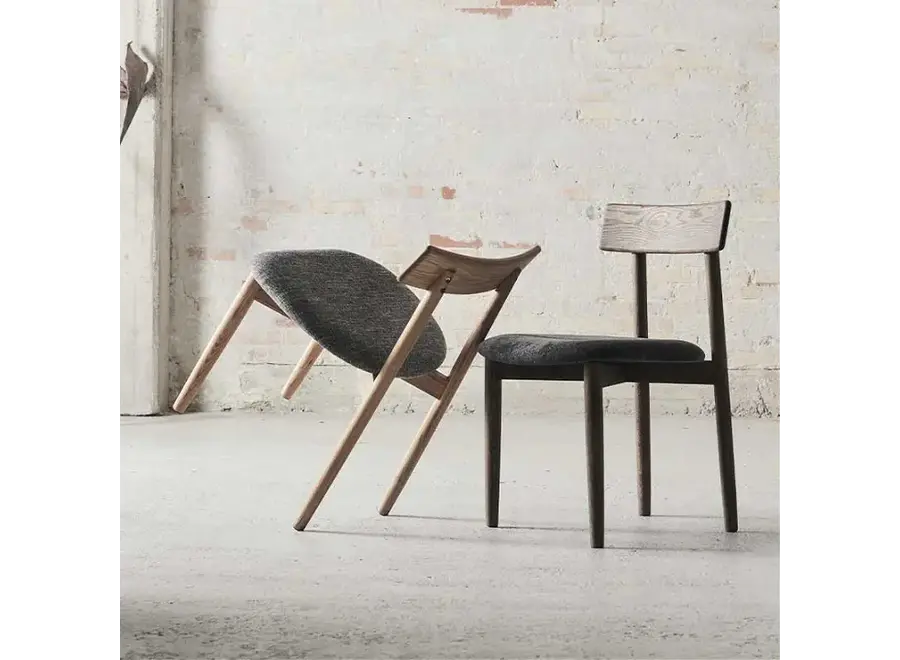 Dining room chair 'Tetra' - Nature/Concrete