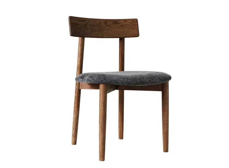 Dining room chair 'Tetra' - Dark Oil/Granite