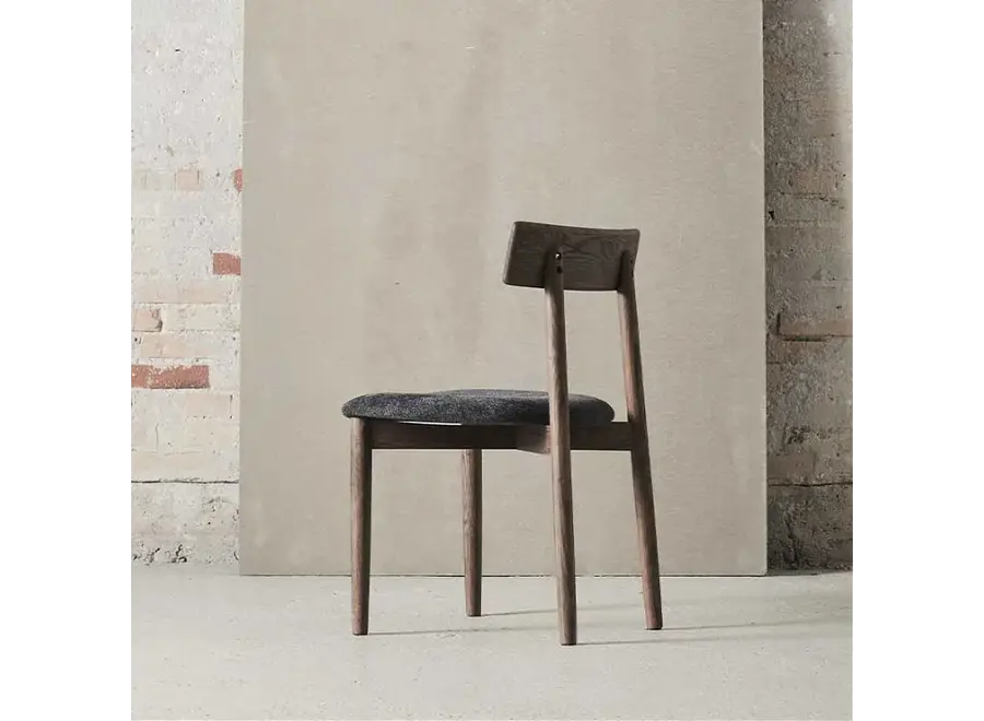 Dining room chair 'Tetra' - Dark Oil/Granite