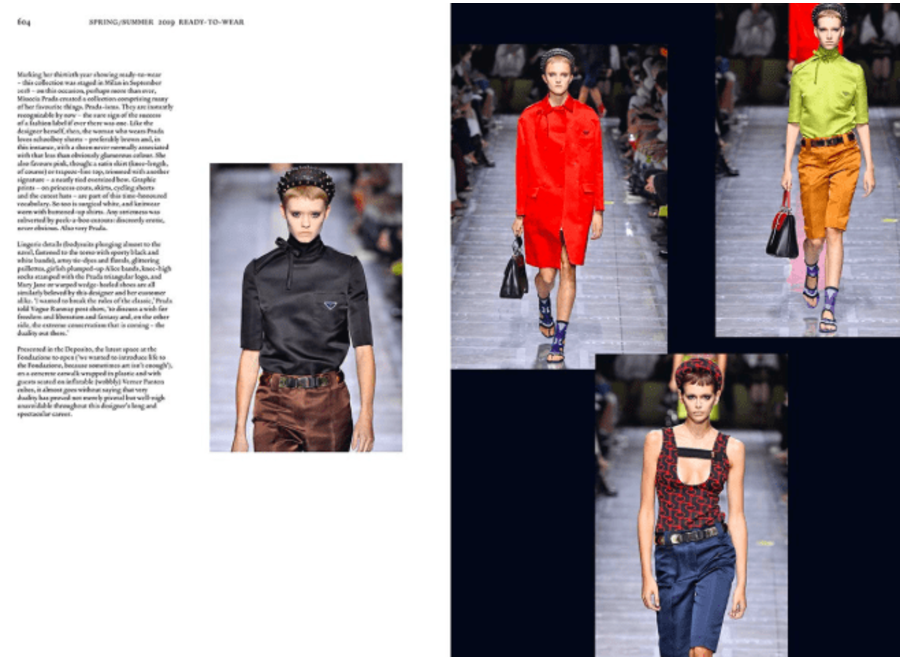 Coffee table book - Prada Catwalk