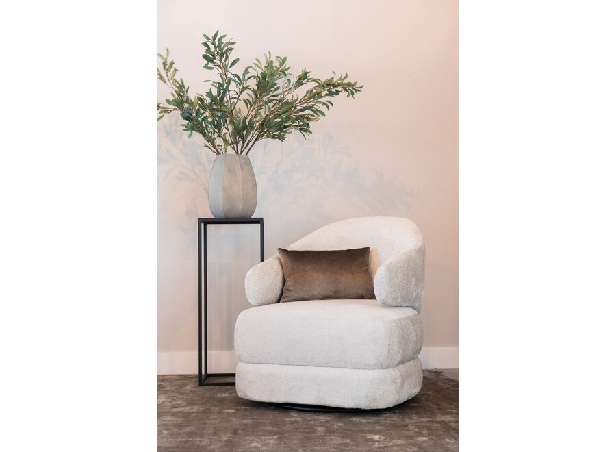 Swivel armchair 'Hudson' - Narvik Cream