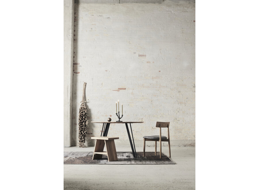 Dining room chair 'Tetra' - Nature/Concrete