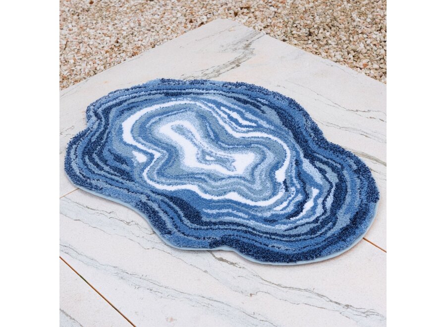 Badmat 'Agate' - Blue