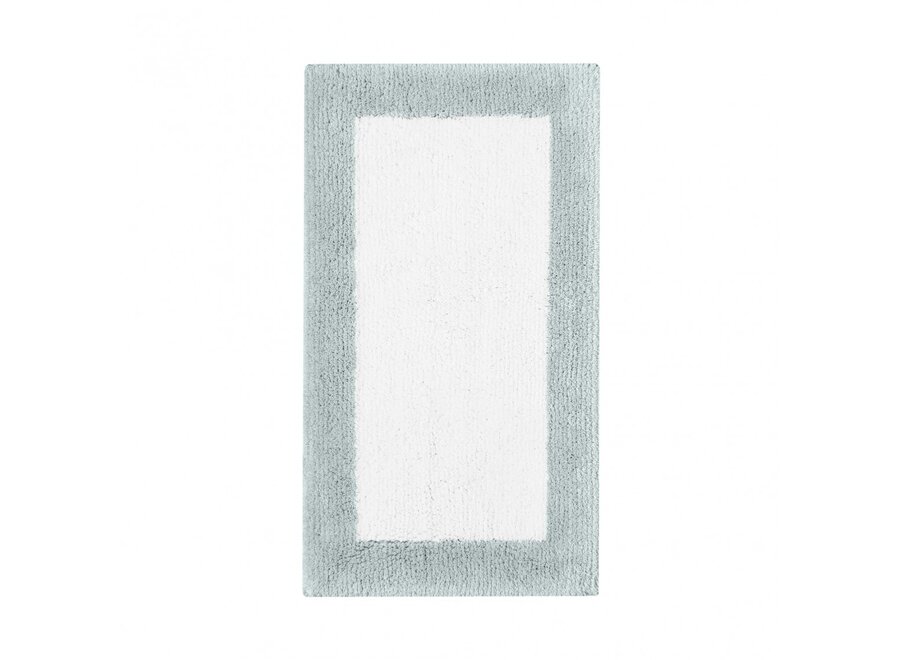 Bathmat 'Bicolore' - White/Seamist