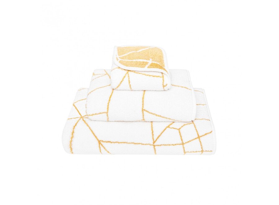Towel 'Amalia' - White/Gold