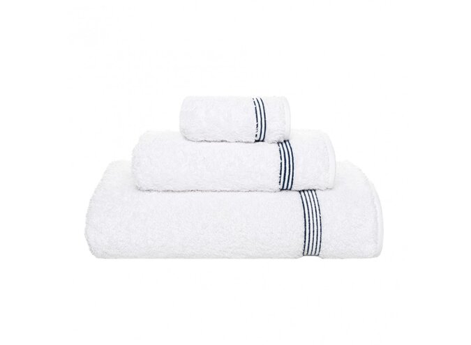 Towel 'Bourdon' - White/Oxford