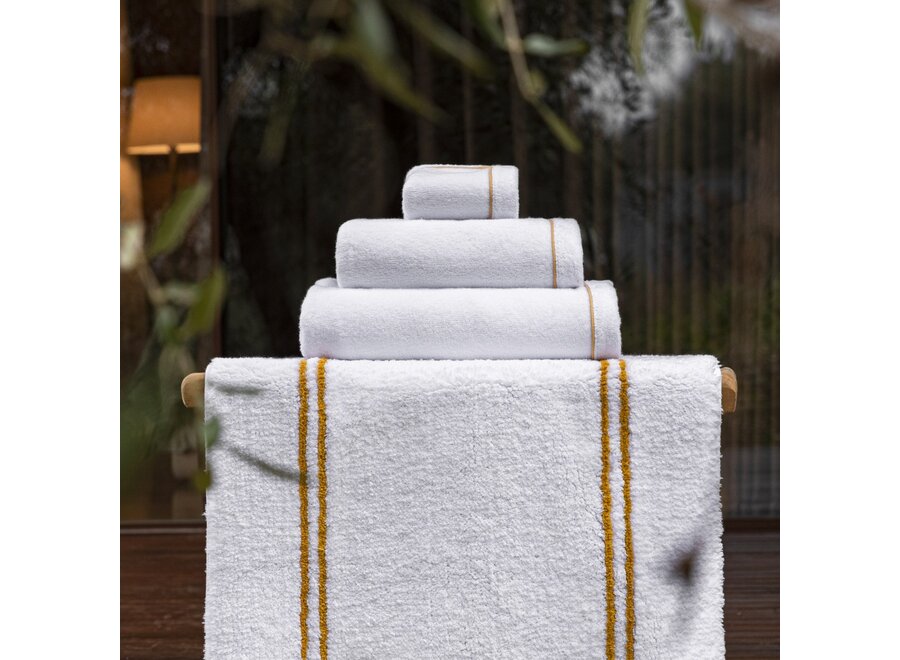 Towel 'Continental' - White/Gold