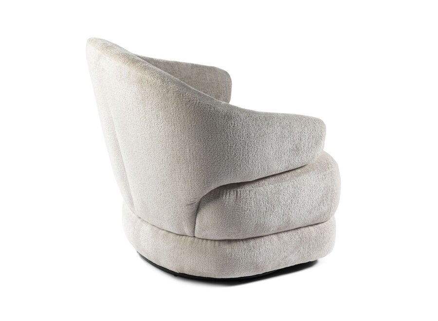 Swivel armchair 'Hudson' - Narvik Cream